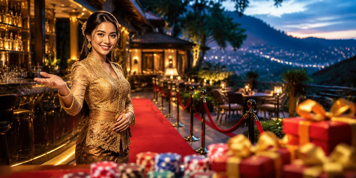 Amplop merah bertema festival di kafe Vietnam menggambarkan promosi platform dan hadiah bonus berlisensi