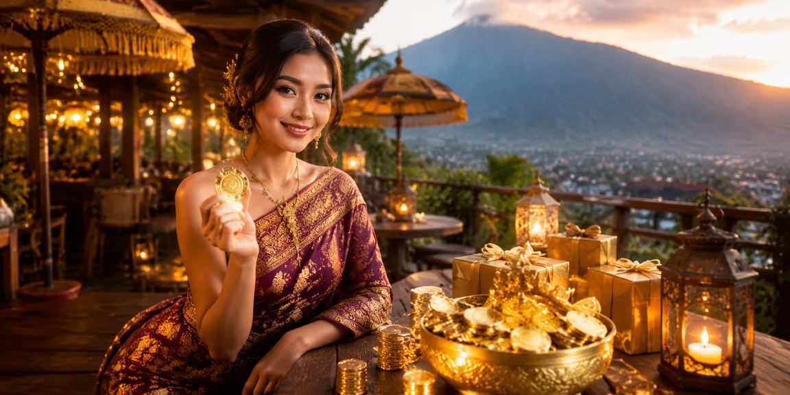 Suasana kafe Vietnam yang hangat menggambarkan pengguna membaca informasi bonus VIP di platform
